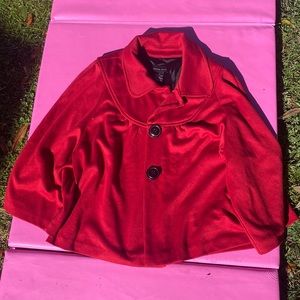 Red long leave coat